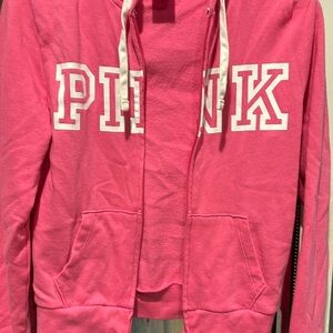 NEW PINK Brand pink zippered sweatshirt size XS 💖